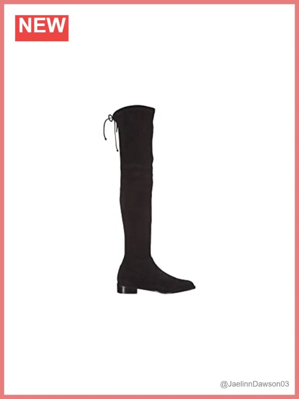 Over the Knee Boots Suede Stretch Pull-On Block Heel Lowland